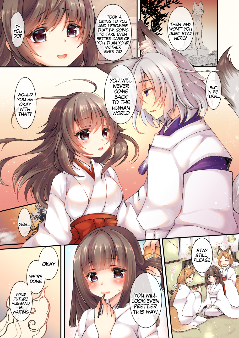 Hentai Manga Comic-Becoming a Fox's Wife-Read-7